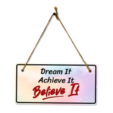 Home Decor 5x10 Hanging Plus Wall or Door Sign | Home Decor Inspirational Signs