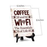Coffee Lover's Table Sign with Acrylic Stand (6x8“) | Coffee Lovers | Office & Home Table Signs