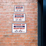 Classic Framed Plus Veterans Are Our Nation’s Heartbeat Door or Wall Sign | 2nd Amendment Protection