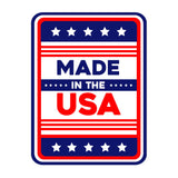 Portrait Round Plus Made In The USA Door or Wall Sign | Easy Installation | Patriotic Stars and Stripes USA Pride Sign