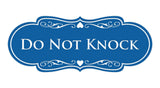 Designer Do Not Knock Wall or Door Sign