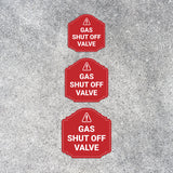 Heritage Plus Gas Shut Off Valve Wall or Door Sign | Home and Office Signage