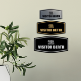 Fancy Visitor Berth Wall or Door Sign