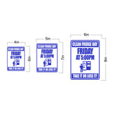 Portrait Round Plus Clean Fridge Day Friday At 5:00pm Take It Or Lose It! Wall or Door Sign | Office Housekeeping Signage