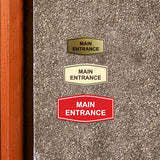Signs ByLITA Fancy Main Entrance Sign - LEGIBLE Lettering | Durable ABS Plastic | Vibrant Colors | Powerful Foam Tape
