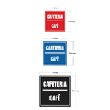 Signs ByLITA Square Cafeteria Door or Wall Sign | Spanish Bilingual Business and Office Signs