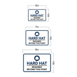 Classic Framed Plus Hard Hat Required Beyond This Point — Wall or Door Sign | Safety & PPE - Sign