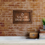 Classic Framed Plus Sala de Descanso Door or Wall Sign | Spanish - Office Room & Area Signs