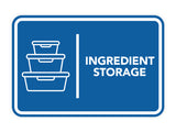 Signs ByLITA Classic Framed Ingredient Storage Door or Wall Sign Easy Installation | Health And Safety | Building And Hospitality Signs