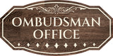 Victorian Plus Ombudsman Office Wall or Door Sign | Legal and Courtroom Decoration