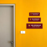Standard Plus Fire Sprinkler Riser Room Door or Wall Sign | Business and Workplace Safety Signage