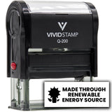All Quality Made through Renewable Energy Source Self-Inking Rubber Stamp