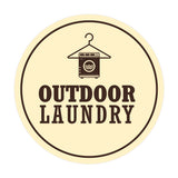 Signs ByLITA Circle Outdoor Laundry Wall or Door Sign