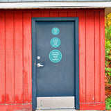 Circle Plus This Door To Be Kept Locked When Not In Use Wall or Door Sign | Funny Naughty Décor