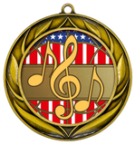 All Quality Music Wreath Design Medal - 1st, 2nd, 3rd Place