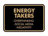 Signs ByLITA Classic Framed Energy takers Wall or Door Sign