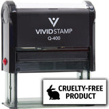 All Quality Cruelty-Free Product Self-Inking Rubber Stamp