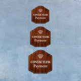 Heritage Plus Contactless Payment Wall or Door Sign | Public Spaces Signage