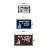 Signs ByLITA Classic Framed Maintenance & Janitor Closet Wall or Door Sign
