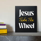 Designs ByLITA Jesus Take The Wheel, Wall Print Art | Religious Home Decor (Unframed or Framed)