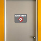 Classic Framed Plus Out of Service Door or Wall Sign | Safety and Maintenance