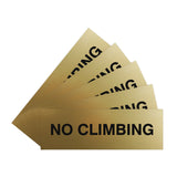 Signs ByLITA Basic No Climbing Sign | Easy No-Tool Installation | Powerful Foam Tape