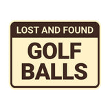 Classic Framed Lost And Found Golf Balls Wall or Door Sign