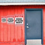 Portrait Round Plus Construction In Progress Beware of Falling Objects Wall or Door Sign | Health And Safety Signage