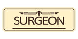 Signs ByLITA Standard Surgeon Tooth Graphic Medical Office Decor Wall or Door Sign
