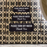 Standard Plus Please Turn Off Water Thank You Wall or Door Sign | Public Spaces Signage