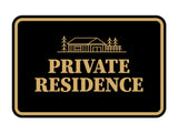 Signs ByLITA Classic Framed Private Residence Wall or Door Sign