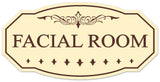 Signs ByLITA Victorian Facial Room Wall or Door Sign - Easy Installation | Durable Wall or Door