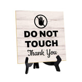 General Office Notices & Business Table Signs | 5"x 5" Square Table Signs With Acrylic Easels