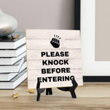 Customer Service Reminders Table Signs 5"x 5" Square Table Sign With Acrylic Easel