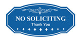 Victorian NO Soliciting Thank You Wall or Door Sign