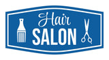 Signs ByLITA Fancy Hair Salon Easy Installation | Durable Construction | Barbers | Grooming and Styling | Hair Wall or Door Sign