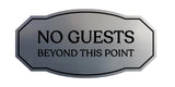Signs ByLITA Victorian No guests Beyond This Point Business Wall or Door Sign