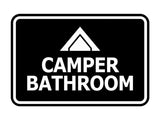 Signs ByLITA Classic Framed Camper Bathroom Wall or Door Sign