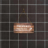 Security & Surveillance | Rustic Oak Wood 5 x 10" Hanging Signs