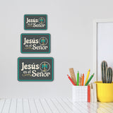 Classic Framed Plus Jesús es el Señor — Jesus Is Lord Door or Wall Sign | Spanish - Inspirational & Scripture Signs