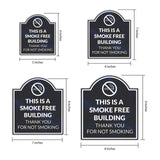 This is A Smoke Free Building Thank You for NOT Smoking' Headstone ? Wall/Door Restroom & Hygiene Sig