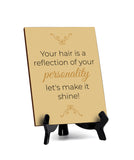 Hairdressers and Stylists Table Signs 6x8 Easy Installation Beautiful Decorative Salon Signs