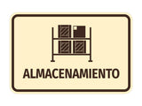 Signs ByLITA Classic Framed Almacenamiento vector Durable Sign | Easy Installation | Elegant Design Wall or Door Sign