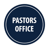 Circle Pastors Office Sign