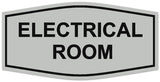 Signs ByLITA Fancy Electrical Room Authorized Personnel Only Sign - Laser-Engraved Lettering | Durable ABS Plastic | Vibrant Colors | Powerful Foam Tape