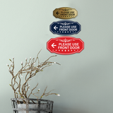 Victorian Please Use Front Door Wall or Door Sign