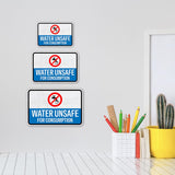 Classic Framed Plus Water Unsafe for Consumption Door or Wall Sign | Miscellaneous Warning Signs - Industrial & Construction