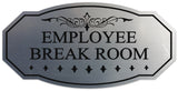 Signs ByLITA Victorian Employee Break Room Wall or Door Sign - Easy Installation | Durable Wall or Door