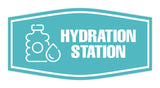 Fancy Plus Hydration Station Wall or Door Sign | Business & Public Signage
