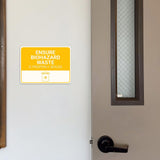Classic Framed Plus Ensure Biohazard Waste Is Properly Sealed Door or Wall Sign | Hygiene and Safety Signage